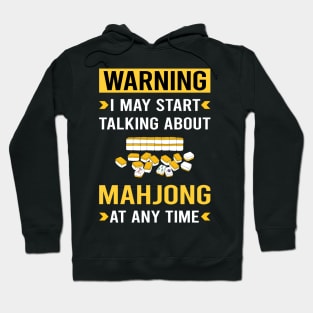 Warning Mahjong Majong Mah Jong Mah Jongg Hoodie